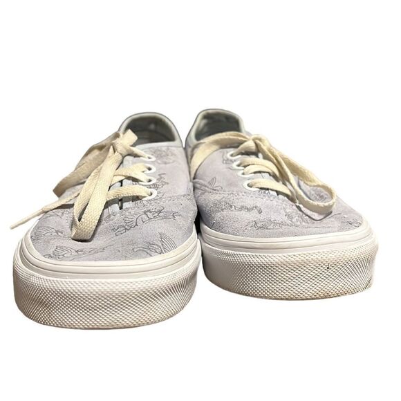VANS Sneakers Woman’s Size 7 Love You To Death Blue Suede Cupids Skeletons Laces - Picture 5 of 10